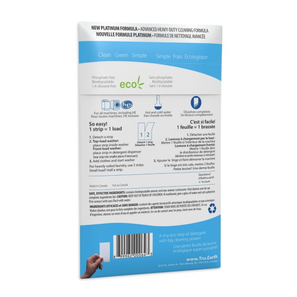 Tru Earth Platinum Eco-strips Laundry Detergent (Fragrant) - 32 Load